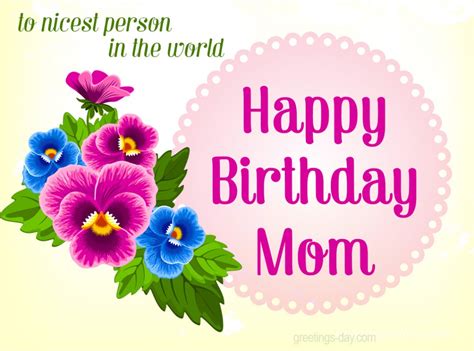 Happy birthday to the best mum i've ever had. Happy Birthday MOM - Best Images, GIFs & Ecards.