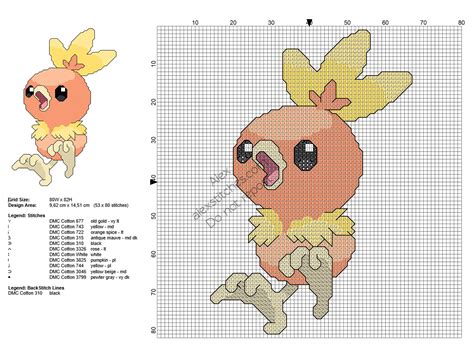 Maybe you would like to learn more about one of these? Pokemon Torchic free cross stitch pattern - free cross ...