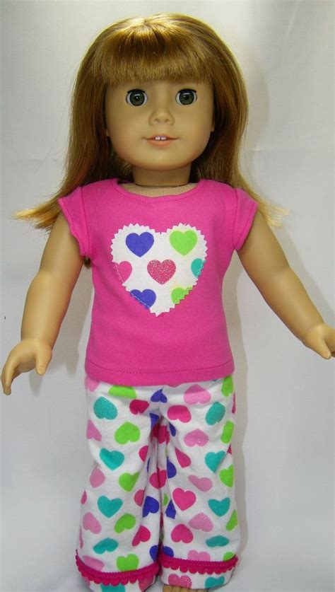 Pajamas For American Girl Doll Etsy Doll Clothes American Girl