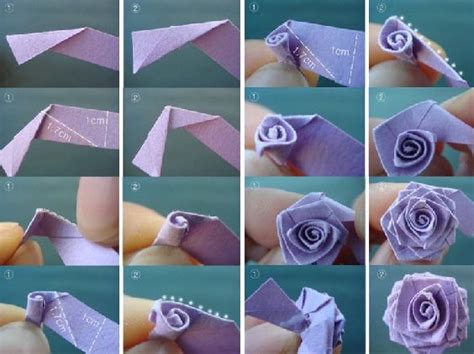 Como Fazer Rosa De Papel Com Dobradura Diy Ribbon Ribbon Roses