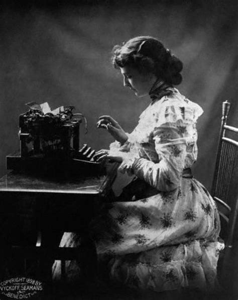 Before Computer Photos Of People From The Past Working On Their Typewriters Typewriter
