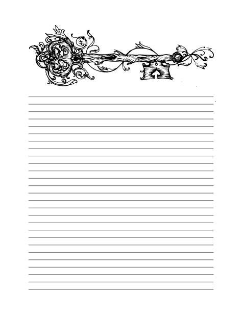 Printable Lined Paper Free Printable Stationery Journal Pages