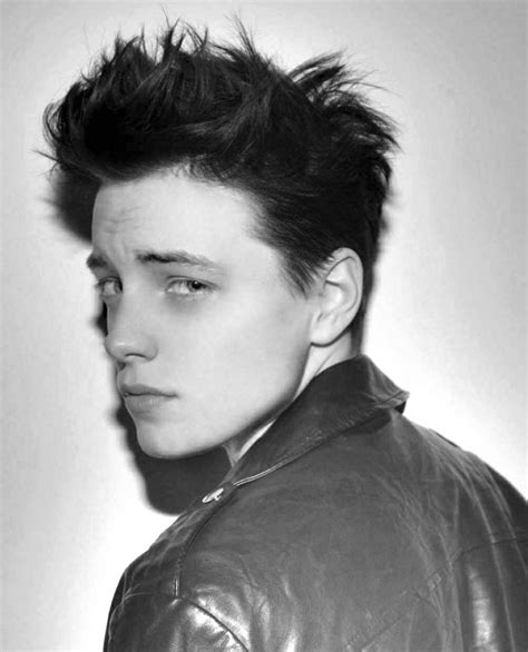 Platinum pixie cut with grey. Erika Linder, short hair cut, male haircut. Tomboy model androgynous | Short Haircut | Pinterest ...