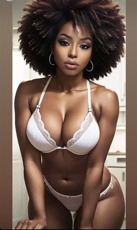 Beautiful Black Women Gorgeous Girls Sensual Black Art Painting Slim Thick Hot Bikini Babes