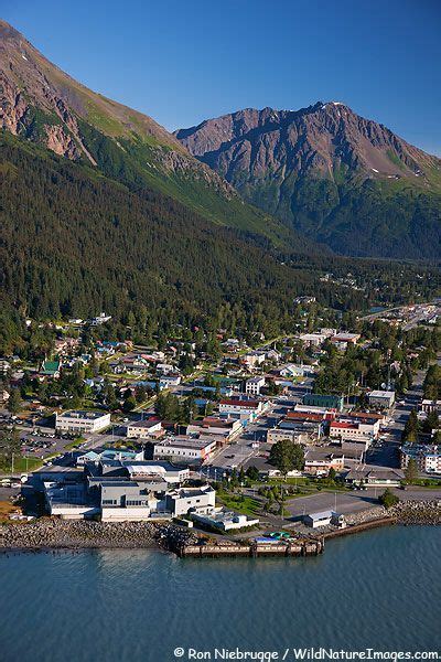 aerial photo of town of seward alaska alaska vacation seward alaska alaska travel