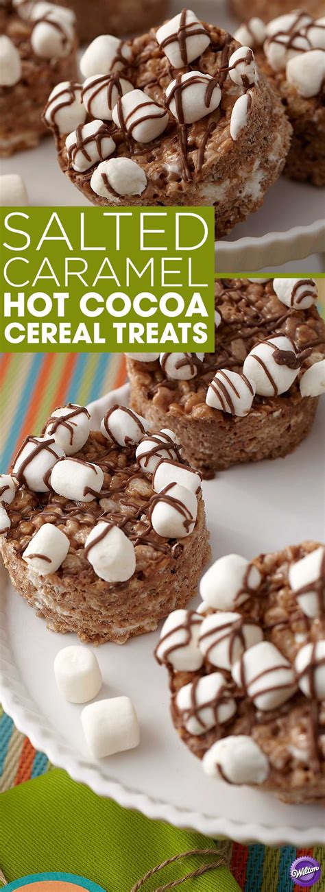 Salted Caramel Hot Cocoa Cereal Treats Recipe Cereal Treats Cereal