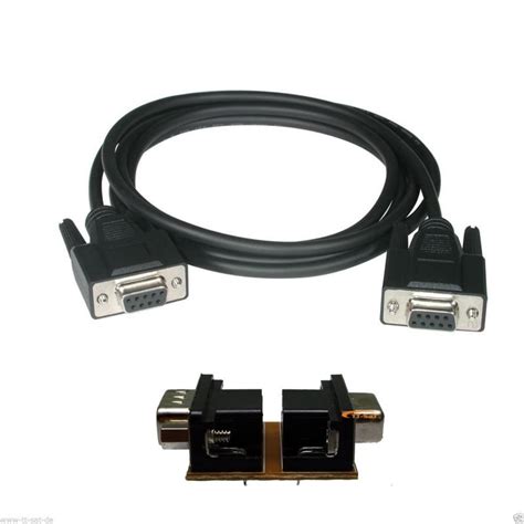Nullmodem Kabel Db9 Rs232 Inkl Serial Null Modem Adapter Patchkabel 3