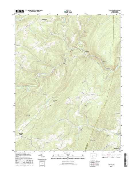 Mytopo Fairhope Pennsylvania Usgs Quad Topo Map