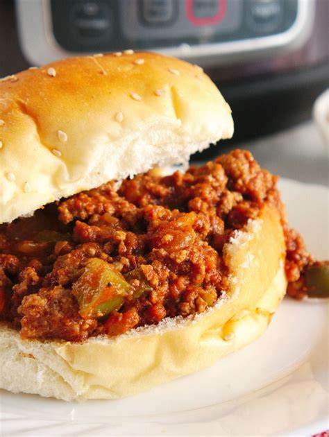 A delicious red sauce seals the deal. Instant Pot Sloppy Joes in 2020 (With images) | Instant ...