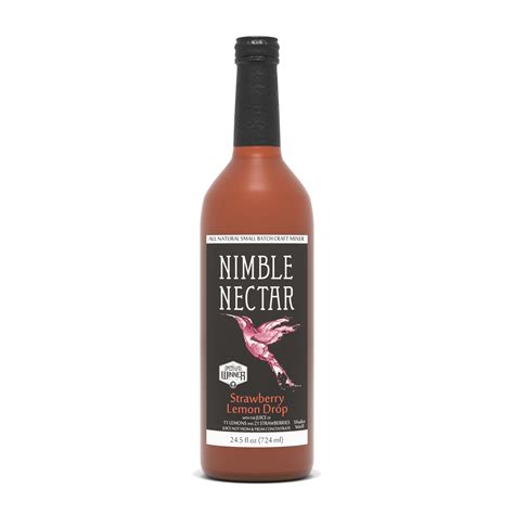 This cocktail has sweetness from local. Strawberry Lemon Drop - Nimble Nectar
