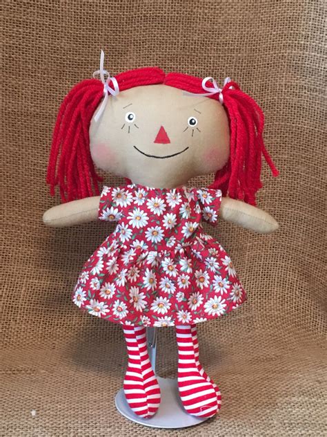 Small Red Haired Annie Rag Doll Etsy Rag Doll Pattern Rag Doll