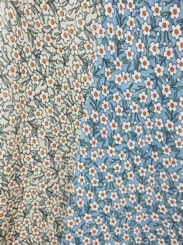 Flower Print Rayon Fabric At Rs 75meter Printed Rayon Fabric In