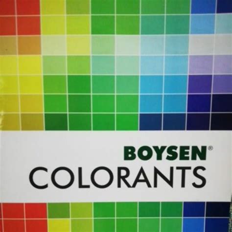 Boysen Paint Sample Color Chart