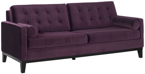 Centennial Purple Velvet Sofa From Armen Living Coleman Furniture