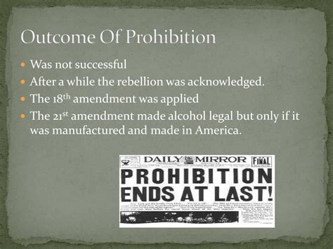 Ppt Prohibition And Crime Powerpoint Presentation Free Download Id