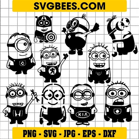 Minion Silhouette Svg By Svgbees Svg Files For Cricut Get Premium