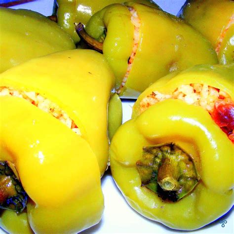 Stuffed Peppers With Rice Biber Dolması • Turkeys For Life