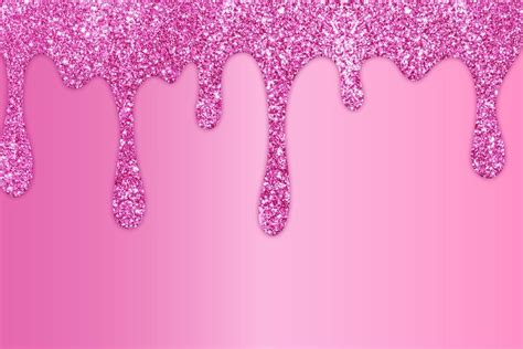Premium Photo Pink Dripping Glitter Background