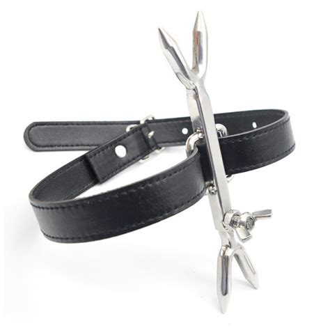 Sex Shop Strict Chastity Belt Leather Stainless Steel Heretics Fork