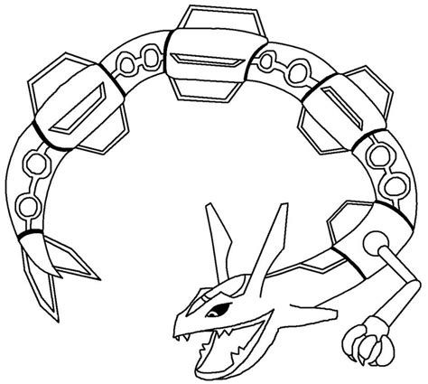 Pokemon Coloring Pages Mega Rayquaza Free Printable Coloring Pages