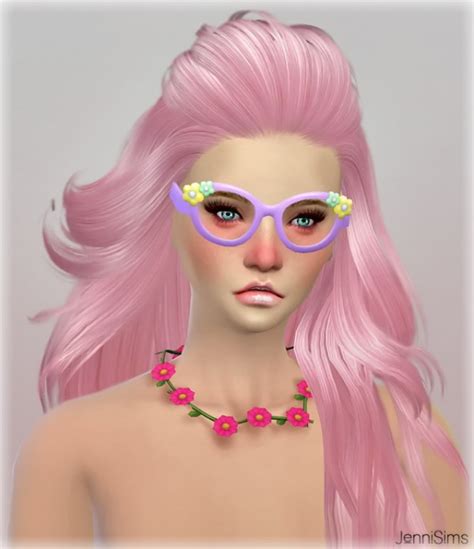 Jenni Sims Glasses And Necklace Base Game Compatible Outdoor Retreat