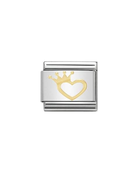 Nomination Classic Gold Heart With Crown Charm Joshua James