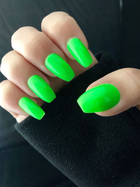 Green Neon Nail Polish Nail Lacquer 10 Free Nail Polish Vegan Nail