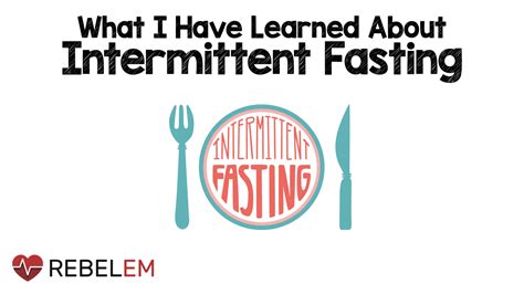 Intermittent Fasting Rebel Em Emergency Medicine Blog