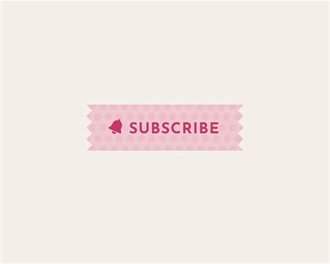 Pink Youtube Subscribe Button Dotted Youtube Subscribe Etsy Uk