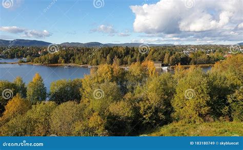 The Ocean In Autumn In The Countryside In Oslo City Norway Stock Image