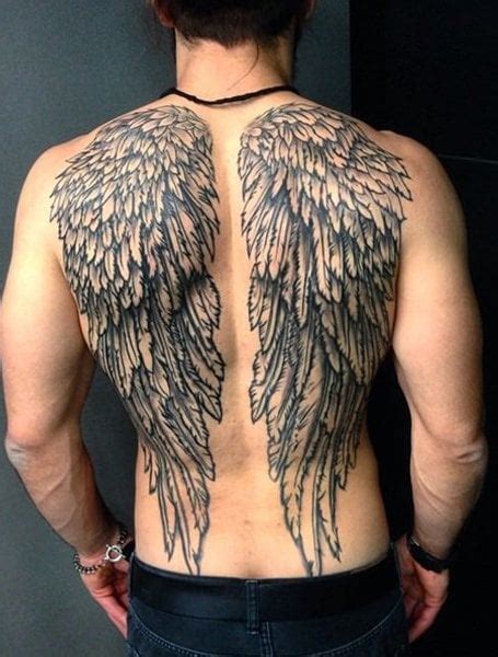 20 Cool Angel Wing Tattoos For Men In 2020 Tattoo News