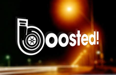 Turbo Boosted Vinyl Decal Sticker