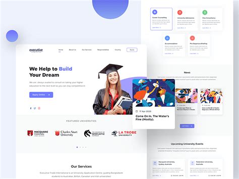 Education And Lms Landing Page Design Page Template Website Template