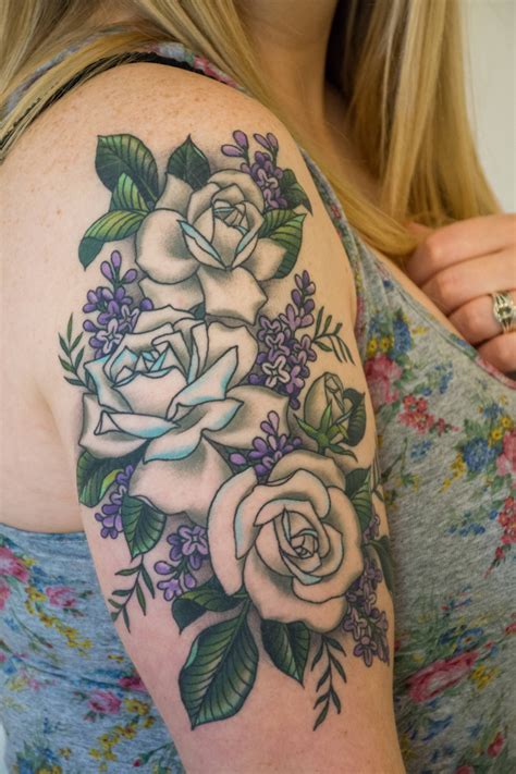 Off beat 'do justly, walk humbly, love mercy' neck tattoo. White Roses and Lilacs | Megan Mac @ Mercy Seat Tattoo ...