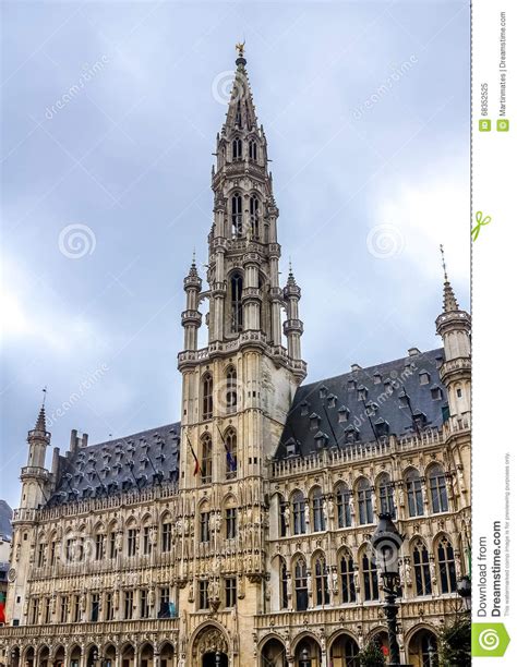 Brussels City Hall Stock Image Image Of City Hall Illumination