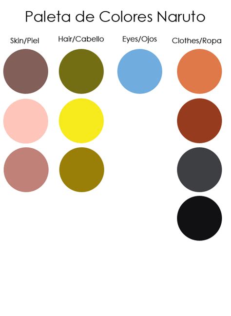 Color Palette Naruto By Naruble On Deviantart