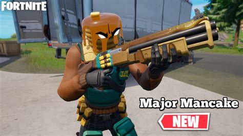 New Major Mancake Skin Gameplay Fortnite X Fall Guys Flap Jax Set