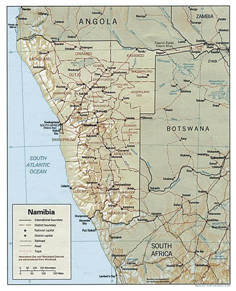 Detailed Map Of Namibia