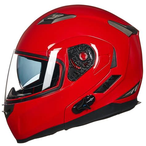 Ilm 953 Bluetooth Integrated Modular Flip Up Full Face Motorcycle Helmet