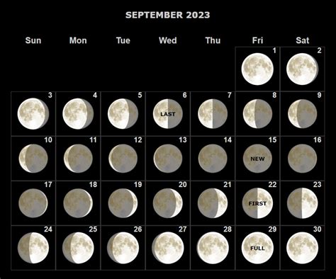 September 2023 Full Moon Calendar Calendar Next