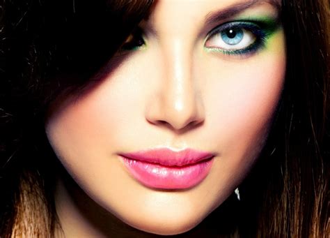 Model Eye Woman Anna Subbotina Girl Beauty Face Pink Blue Coolwallpapers Me