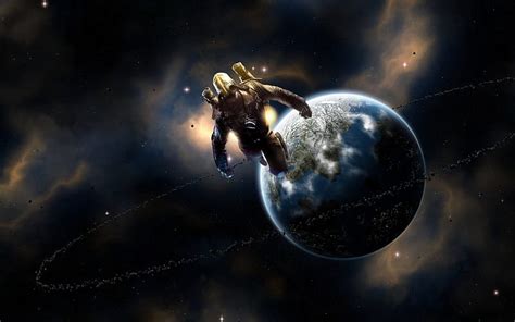 Dark Void Earth Man Space Hd Wallpaper Peakpx