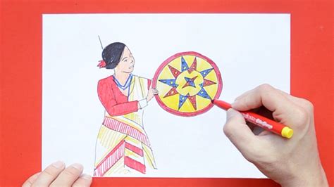 How To Draw Bihu Festival Assamese New Year Youtube