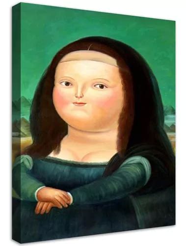 Cuadro Canvas Decorativos Mona Lisa 12 Años Fernando Botero Meses Sin