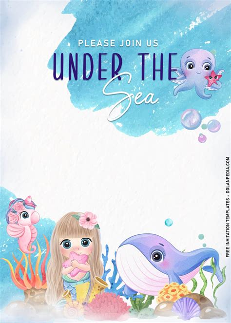 7+ Under The Sea Birthday Invitation Templates For Kids | Dolanpedia