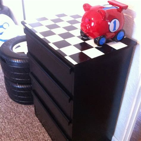A wide variety of race car bedroom options are available to you, such as design style, material, and application. Repainted Cory's dresser race theme :) | Kids room, Car ...