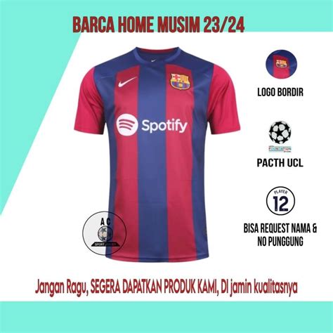 Jual Jersey Barcelona Home Musim 2023 2024 Grade Ori Kualitas Terbaik