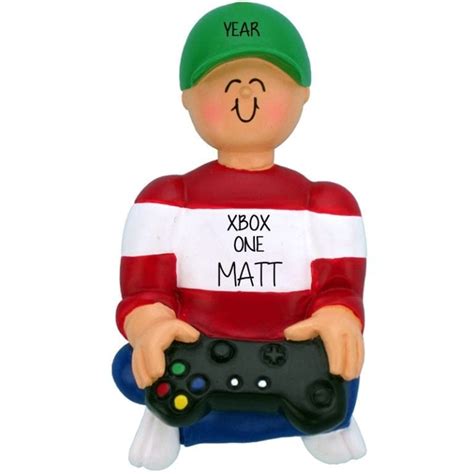 Boy Xbox One Video Gamer Christmas Ornament Personalized Ornaments