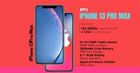Apple Iphone 13 Pro Max Full Specifications Variants Price
