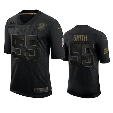 Packers Zadarius Smith Limited Jersey Black 2021 Salute To Service